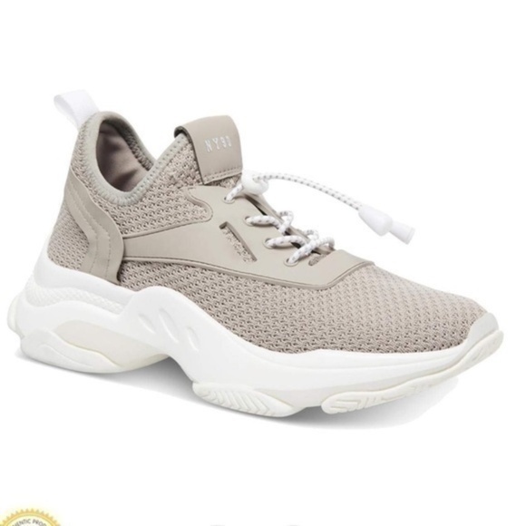 Light brown beige and white NY90 Steve Madden  Myles Sneaker shoe 8 - Picture 1 of 10